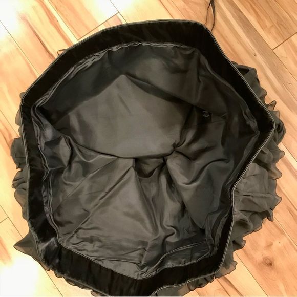 VIVIANNE TAM DRESS 100% SILK GREY GRAY LAYERED BABYDOLL SWEETHEART NECKLINE EUC - Picture 12 of 15